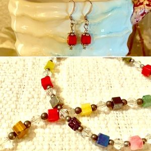 SET: necklace, bracelet AND earrings!